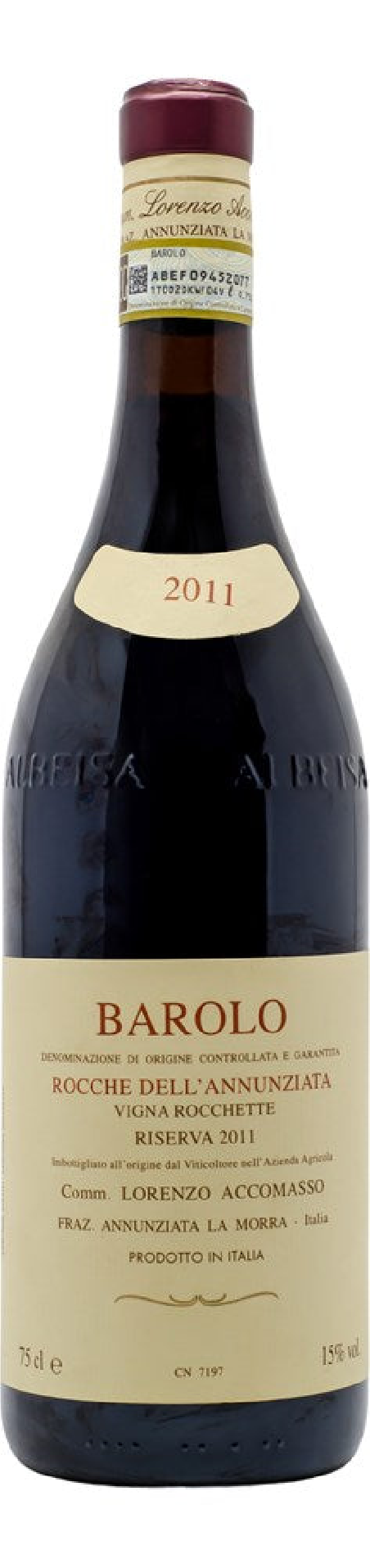 Accomasso Lorenzo 2011 Barolo DOCG Riserva Rocche dell Annunziat