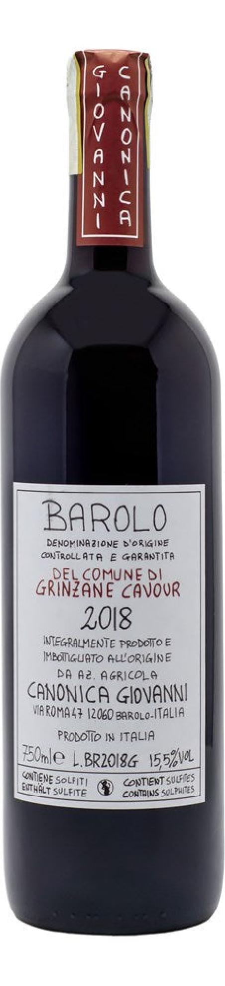 Canonica Giovanni 2018 Barolo DOCG Grinzane Cavour