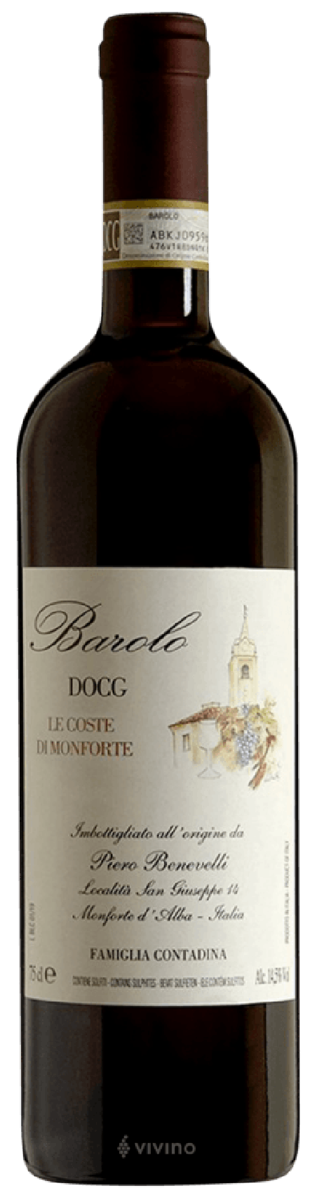 Benevelli Piero 2020 Barolo DOCG Le Coste di Monforte